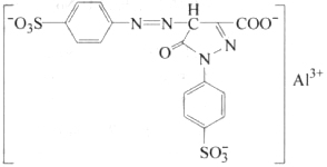 食品黄4:1分子式结构图