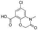 6-氯-4-甲基-3-氧代-3,4-二氢-2H-1,4-苯并噁嗪-8-羧酸分子式结构图