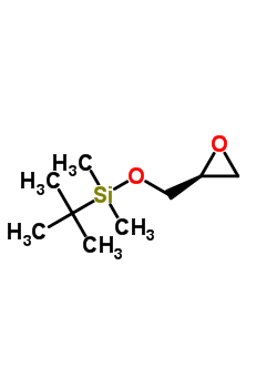 (S)-t-叔丁基二甲基硅基缩水甘油醚分子式结构图