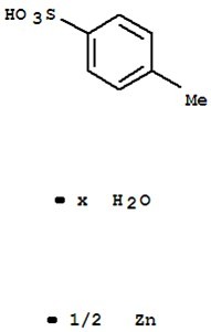 对甲苯磺酸锌水合物分子式结构图