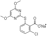 嘧草硫醚分子式结构图