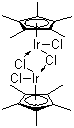 二氯(五甲基环戊二烯基)合铱(III)二聚体分子式结构图