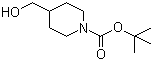 N-Boc-4-哌啶甲醇分子式结构图