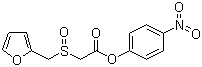 alpha-(2-呋喃甲基亚磺酰基)乙酸-(4-硝基苯酚)酯分子式结构图