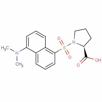 丹磺酰-L-脯氨酸哌啶盐分子式结构图