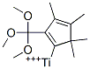 三甲氧基五甲基环戊二烯基钛(IV)分子式结构图