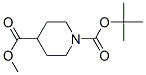 N-Boc-4-哌啶甲酸甲酯分子式结构图