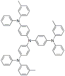 4,4',4'-三(N-3-甲基苯基-N-苯基氨基)三苯胺分子式结构图