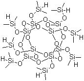 二甲基硅烷基笼形聚倍半硅氧烷分子式结构图