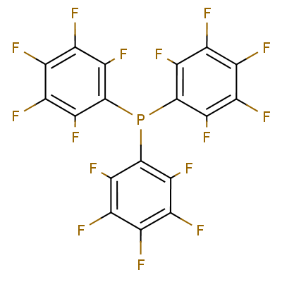 三(五氟苯基)膦分子式结构图