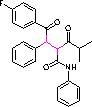 4-氟-alpha-[2-甲基-1-氧丙基]-gama-氧代-N,beta-二苯基苯丁酰胺分子式结构图