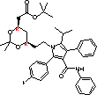 (4R-cis)-6-[2-[2-(4-氟苯基)-5-(1-异丙基)-3-苯基-4-[(苯胺)羰基]-1H-吡咯-1-基]乙基]-2,2-二甲基-1,3-二氧己环-4-乙酸叔丁酯分子式结构图