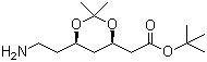 6-氨乙基-2,2-二甲基-1,3-二氧六环-4-乙酸叔丁酯分子式结构图