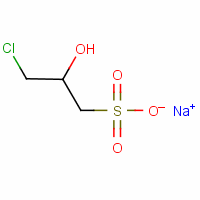 3-氯-2-羟基丙磺酸钠盐分子式结构图