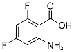 2-氨基-4,6-二氟苯甲酸分子式结构图