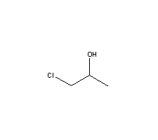 1-氯-2-丙醇分子式结构图