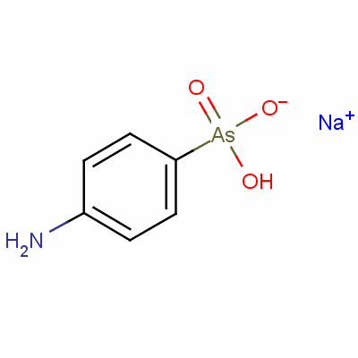 4-氨基苯砷酸氢钠分子式结构图