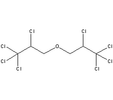 双(2,3,3,3-四氯丙基)醚分子式结构图