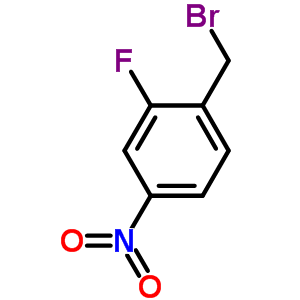 2-氟-4-硝基溴苄分子式结构图