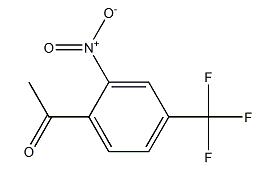 2-硝基-4-(三氟甲基)苯乙酮分子式结构图