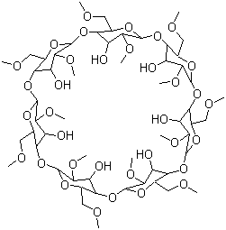 甲基倍他环糊精分子式结构图