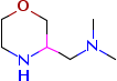 N,N-二甲基-3-吗啉甲胺分子式结构图