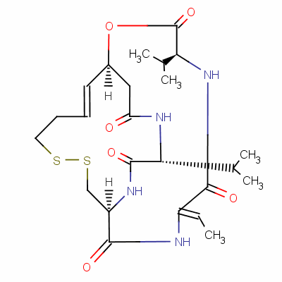 罗米迪司肽分子式结构图