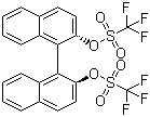 (S)-(+)联萘酚二(三氟甲磺酸酯)分子式结构图