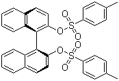 (S)-(+)-联萘酚二对甲苯磺酸酯分子式结构图