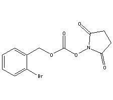 2-溴苄基-N-琥珀酰亚胺基碳酸酯分子式结构图