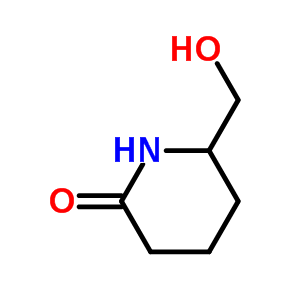 6-羟甲基哌啶-2-酮分子式结构图