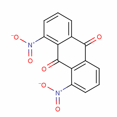 1,8-二硝基蒽醌分子式结构图