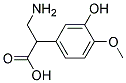 3-氨基-3-(3-羟基-4-甲氧基苯基)-丙酸分子式结构图