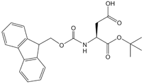 芴甲氧羰基-天冬氨酸-1叔丁脂分子式结构图