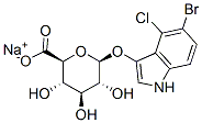 5-溴-4-氯-3-吲哚基-beta-D-葡糖苷酸钠分子式结构图