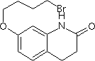 7-(4-溴丁氧基)-3,4-二氢-2(1H)-喹啉酮分子式结构图