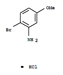 2-溴-5-甲氧基苯胺盐酸盐分子式结构图