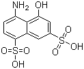 1-氨基-8-萘酚-4,6-二磺酸分子式结构图