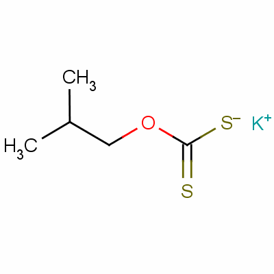 异丁基钾黄药分子式结构图