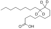 十八酸9,9,10,10-D4分子式结构图