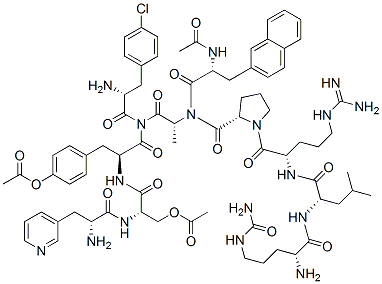 醋酸西曲瑞克分子式结构图