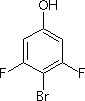 4-溴-3,5-二氟苯酚分子式结构图