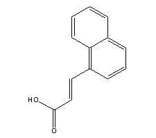 3-(1-萘基)丙烯酸分子式结构图