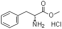 D-苯丙氨酸甲酯盐酸盐分子式结构图