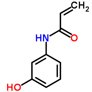 3-丙烯酰胺基-苯酚分子式结构图