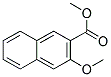 3-甲氧基-2-萘甲酸甲酯分子式结构图