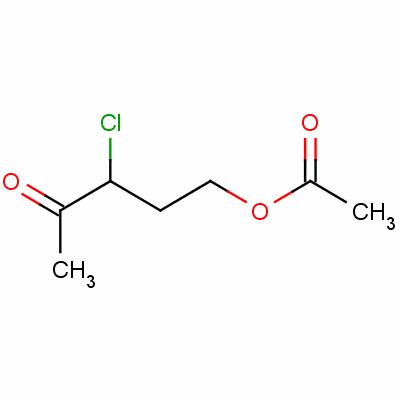 乙酸-3-乙酰基-3-氯丙酯分子式结构图