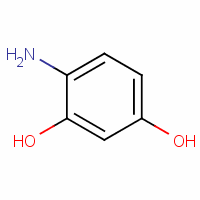 4-氨基苯-1,3-二醇分子式结构图