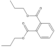 邻苯二甲酸二丙酯分子式结构图