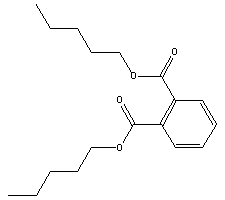 邻苯二甲酸二戊酯分子式结构图